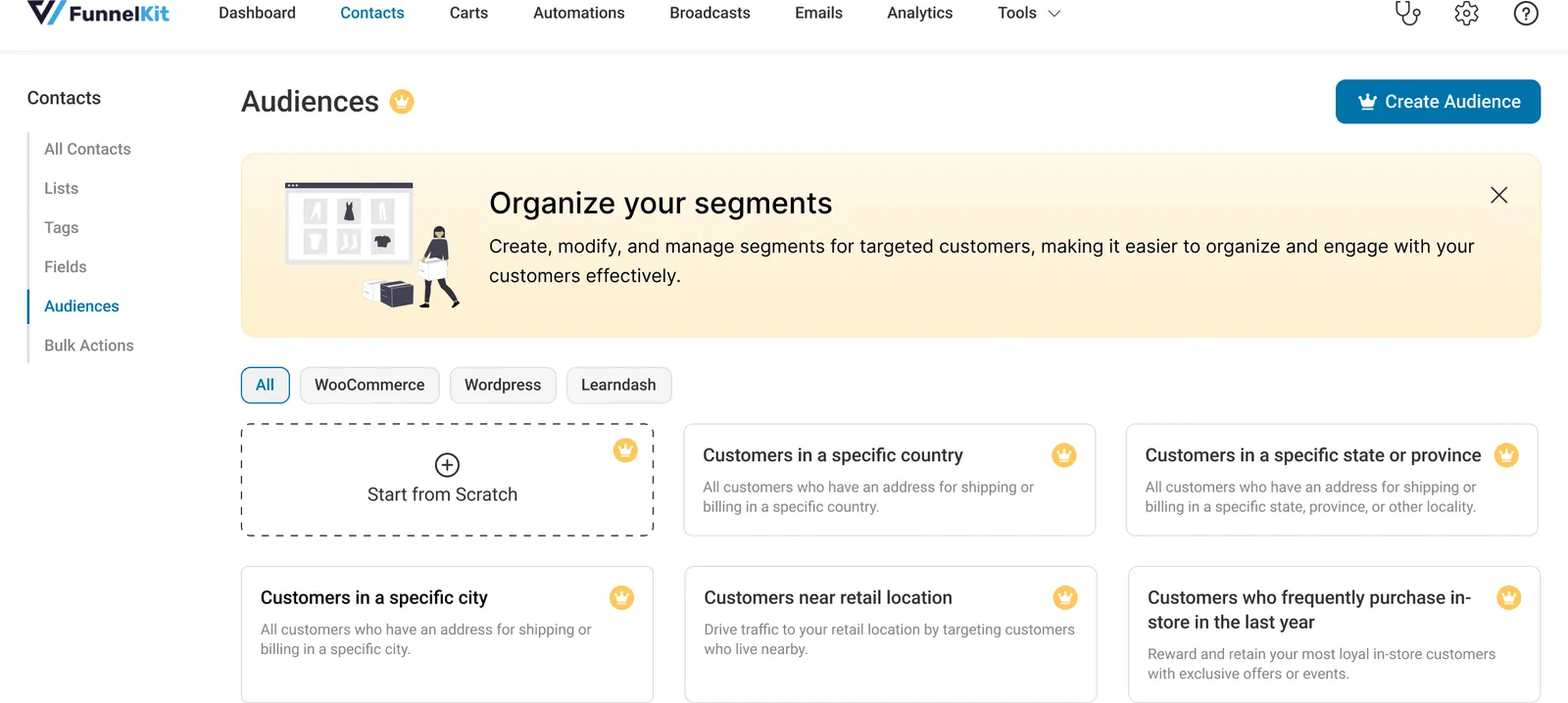 Pre-built recipes: merchants start from working examples instead of a blank canvas