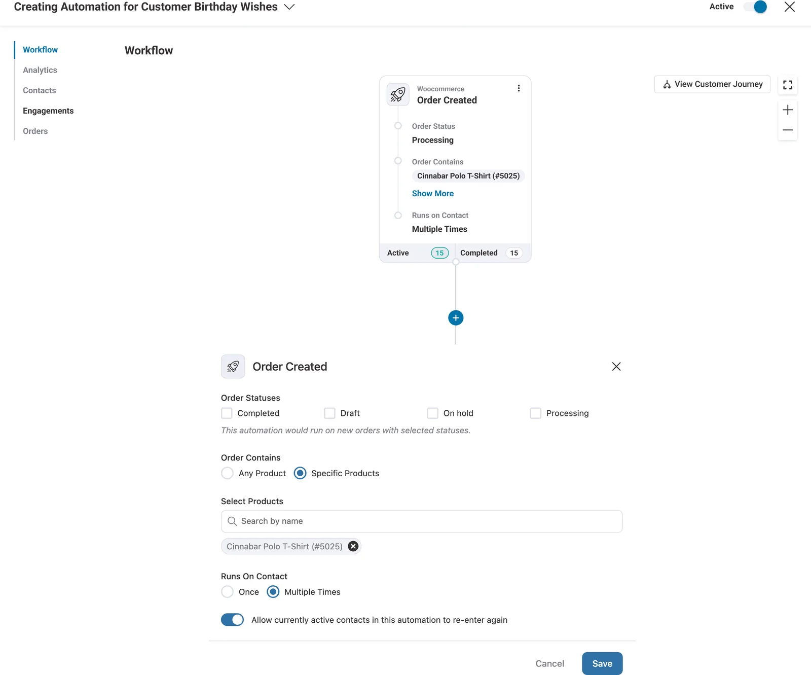 Project Funnel Automations — product interface