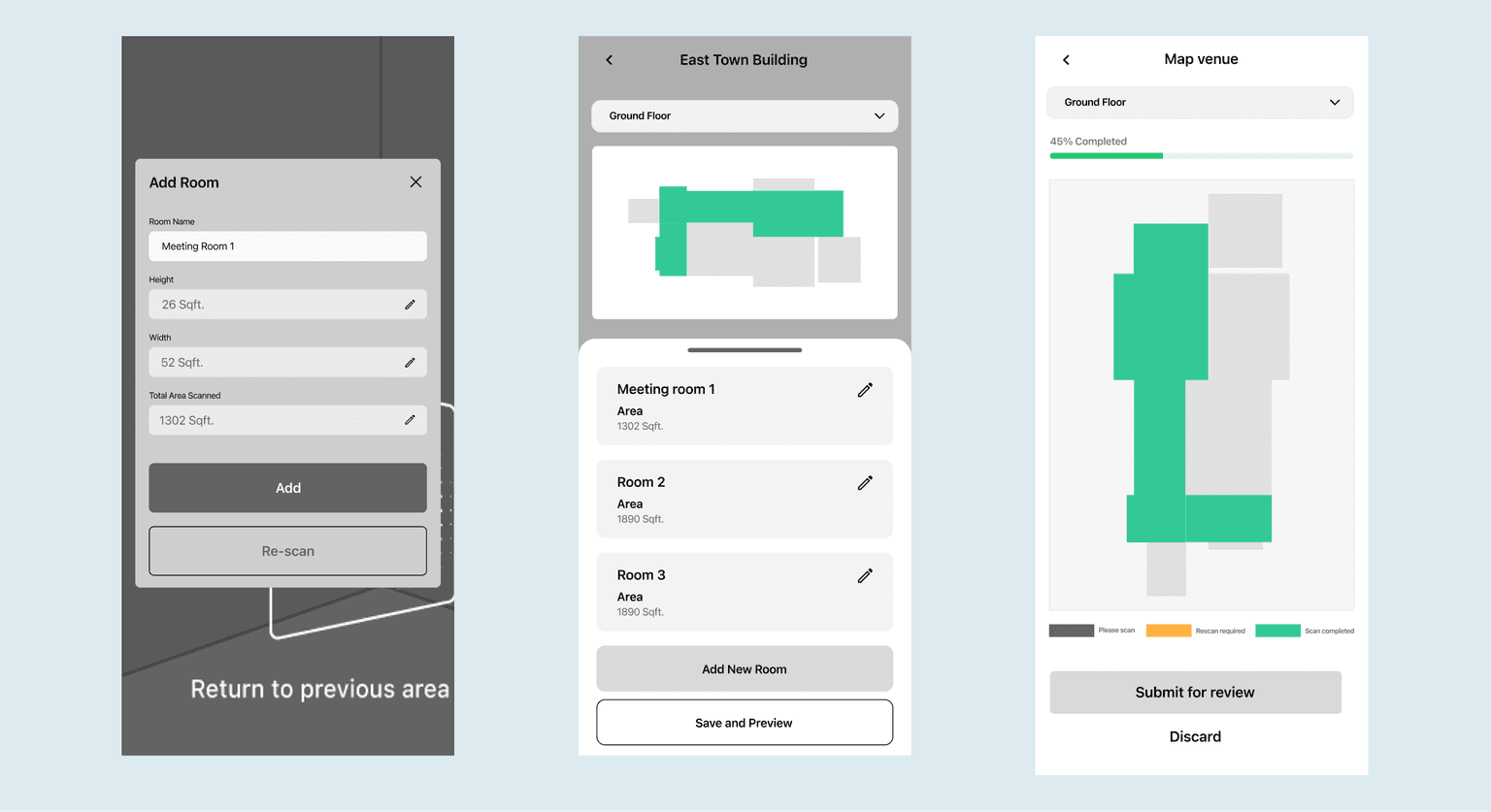 Wireframe 2: Three-panel layout refinement