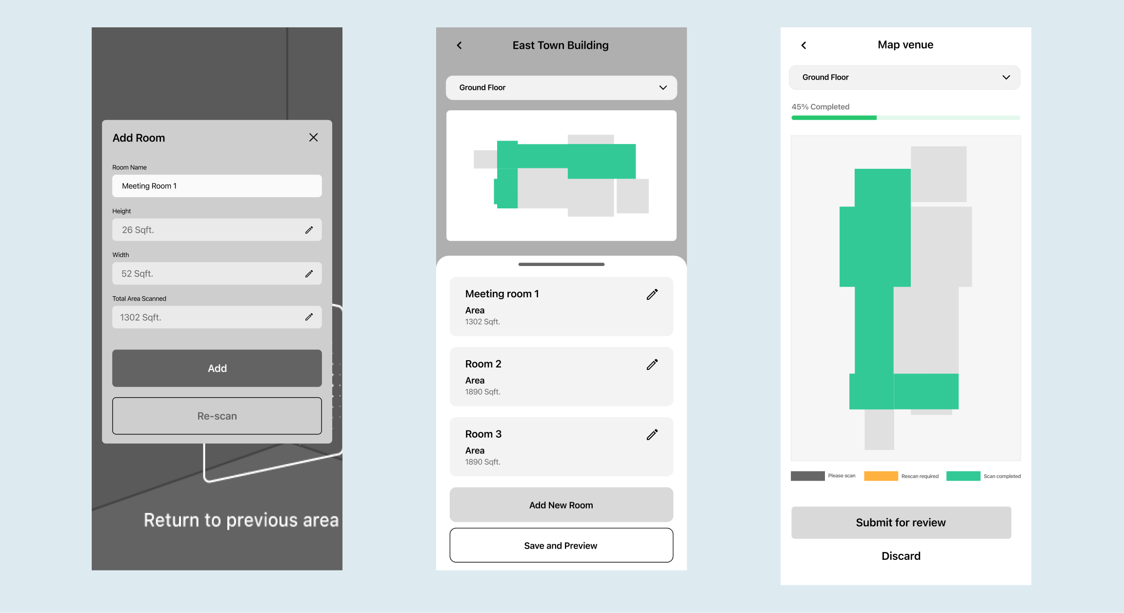 Wireframe 2 — Three-panel layout refinement