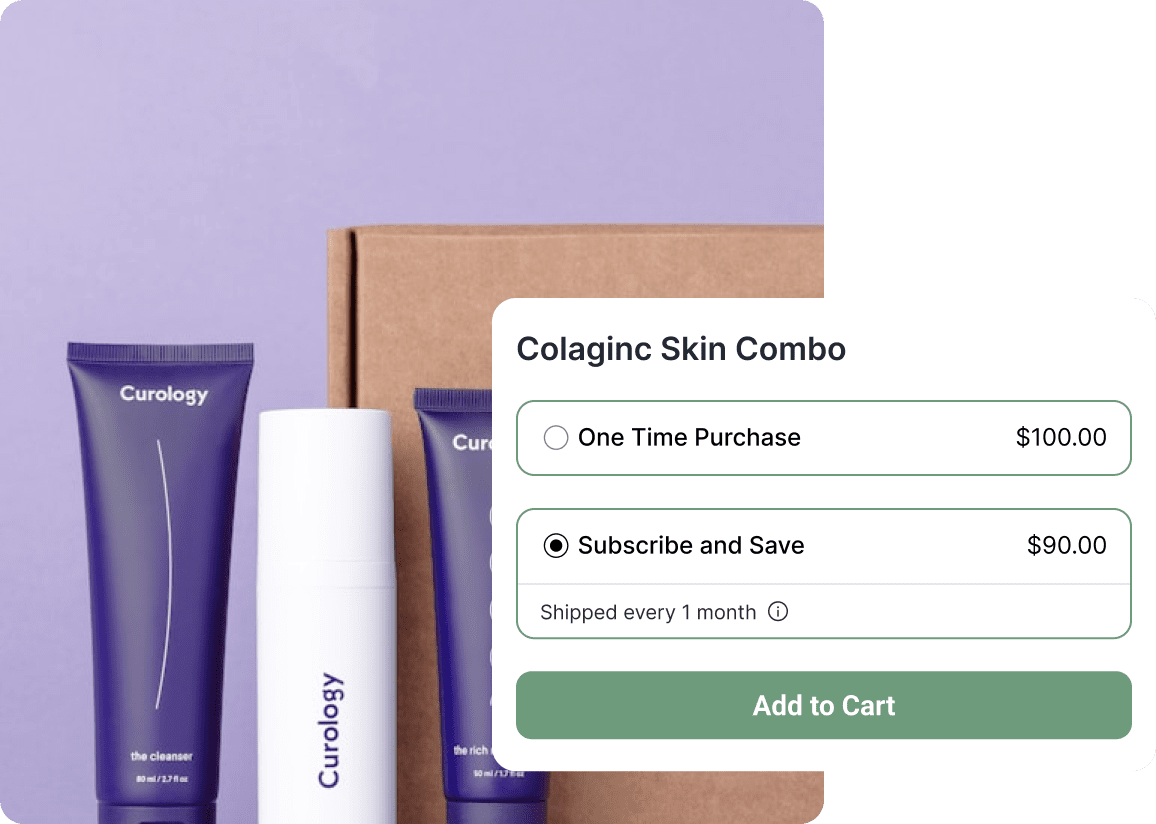 Subscribe & Save product settings with subscription toggle and options